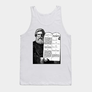 Moses and the 10 Commandments of the Christian Tank Top